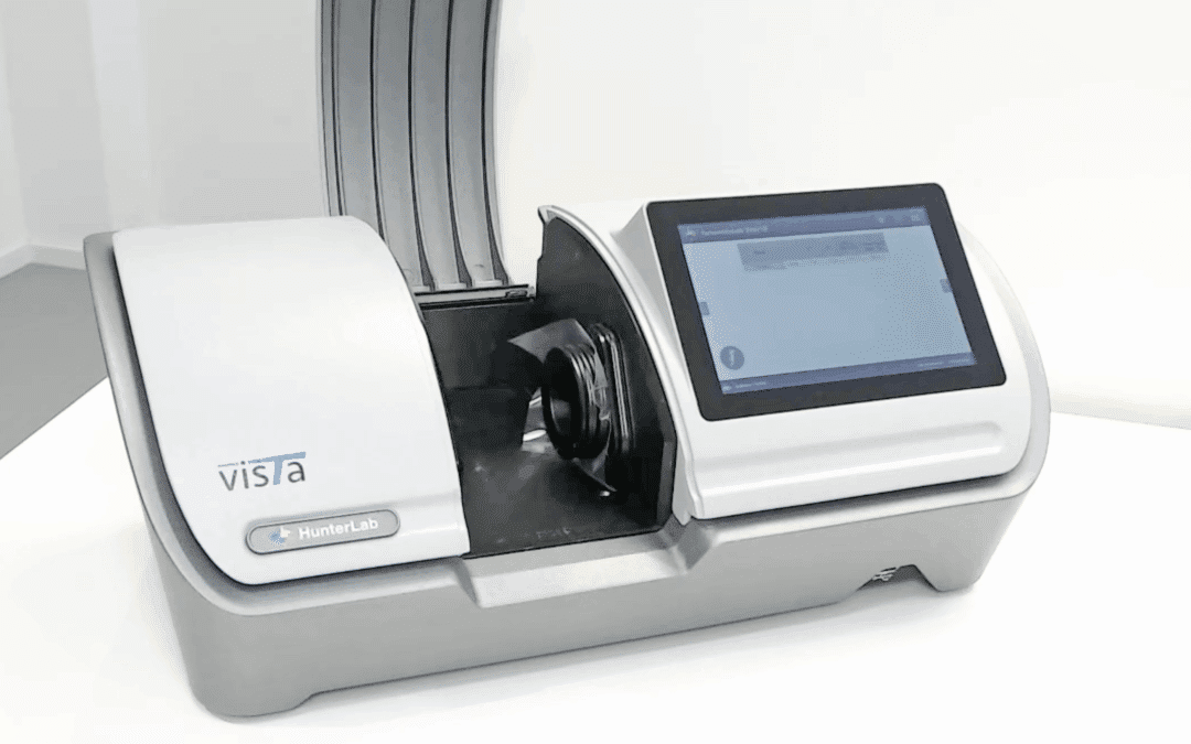 Kleurmeting van heldere films met de spectrofotometer Vista