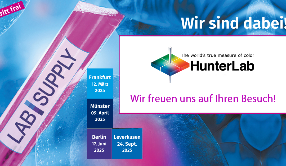 Wij zijn aanwezig! HunterLab op de laboratoriumbeurs LAB-SUPPLY